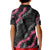 Guam Bougainvillea Lei Kid Polo Shirt Chamorro Tribal Pattern