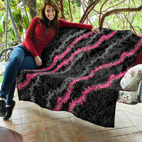 Guam Bougainvillea Lei Quilt Chamorro Tribal Pattern