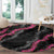 Guam Bougainvillea Lei Round Carpet Chamorro Tribal Pattern