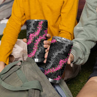 Guam Bougainvillea Lei Tumbler Cup Chamorro Tribal Pattern