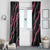 Guam Bougainvillea Lei Window Curtain Chamorro Tribal Pattern