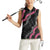 Guam Bougainvillea Lei Women Sleeveless Polo Shirt Chamorro Tribal Pattern