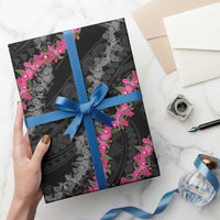 Guam Bougainvillea Lei Wrapping Paper Chamorro Tribal Pattern - Polynesian Pride