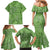 Hawaii Molokai Island Kukui Nut Flowers Family Matching Mermaid Dress and Hawaiian Shirt Tribal Kakau Pattern