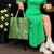 Hawaii Molokai Island Kukui Nut Flowers Tote Bag Tribal Kakau Pattern - Polynesian Pride