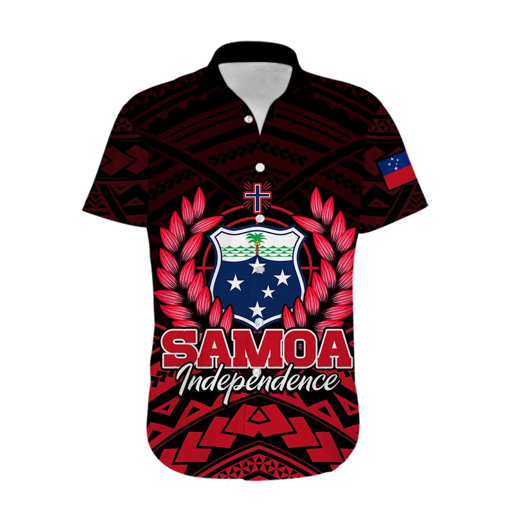 (Custom Personalised) Samoa Independence Day Hawaiian Shirt Ulafa Polynesian Unique Red No2 LT9 - Polynesian Pride