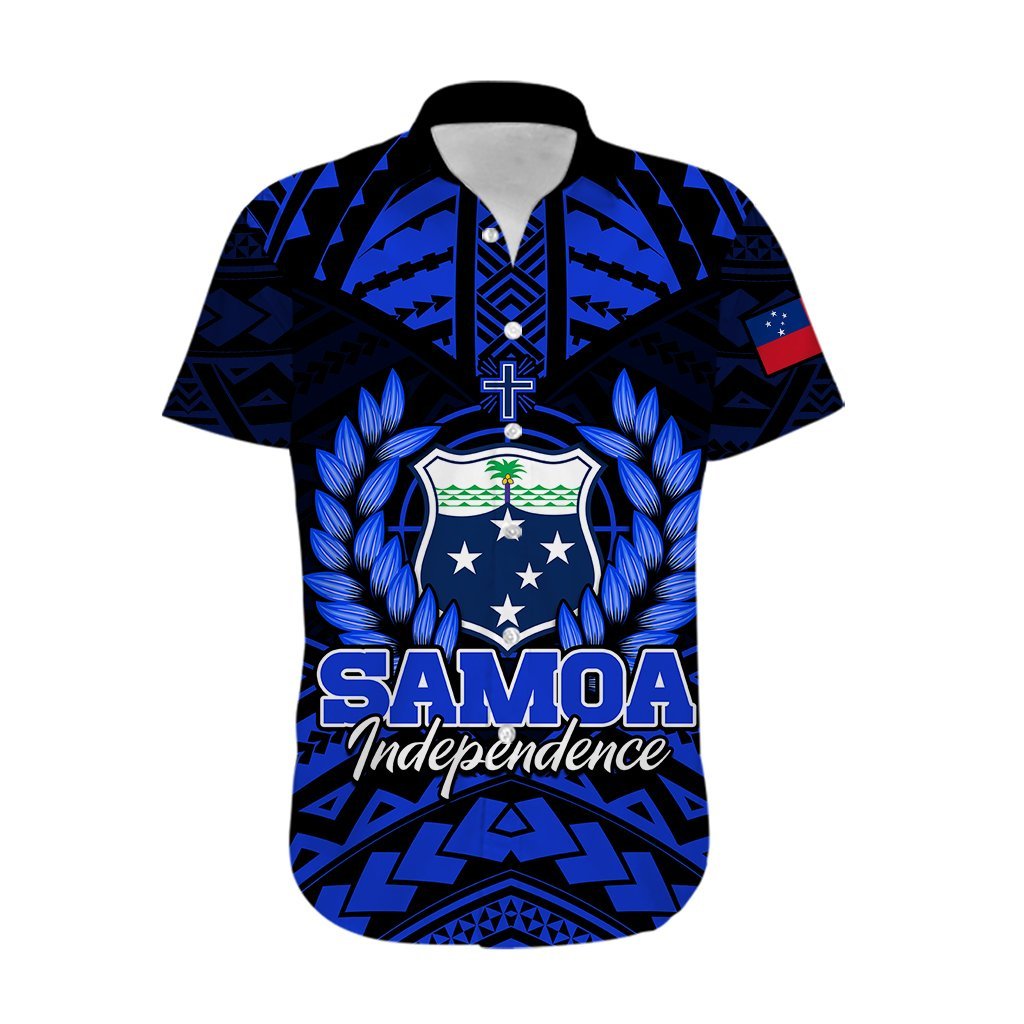 (Custom Personalised) Samoa Independence Day Hawaiian Shirt Ulafa Polynesian Unique Blue No3 LT9 - Polynesian Pride