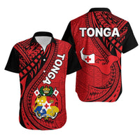 Polynesian Tonga Hawaiian Shirt Tribal Pattern Unique Version LT9 Red - Polynesian Pride