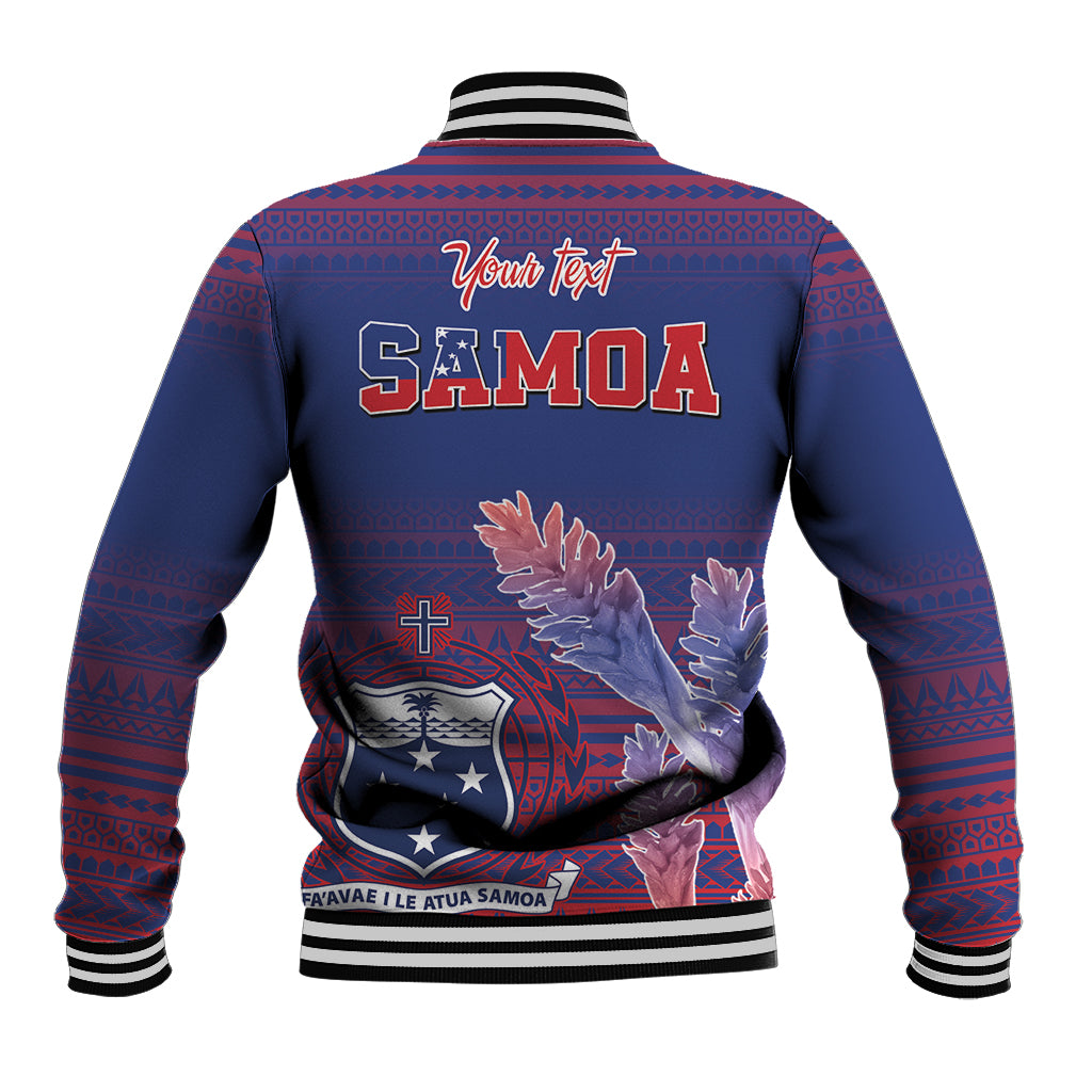 Custom Samoa 1962 Independence Day Custom Baseball Jacket Manuia le Aso Tuto'atasi Ula Nifo Blue Art LT9 - Polynesian Pride