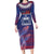 Custom Samoa 1962 Independence Day Custom Family Matching Long Sleeve Bodycon Dress and Hawaiian Shirt Manuia le Aso Tuto'atasi Ula Nifo Blue Art