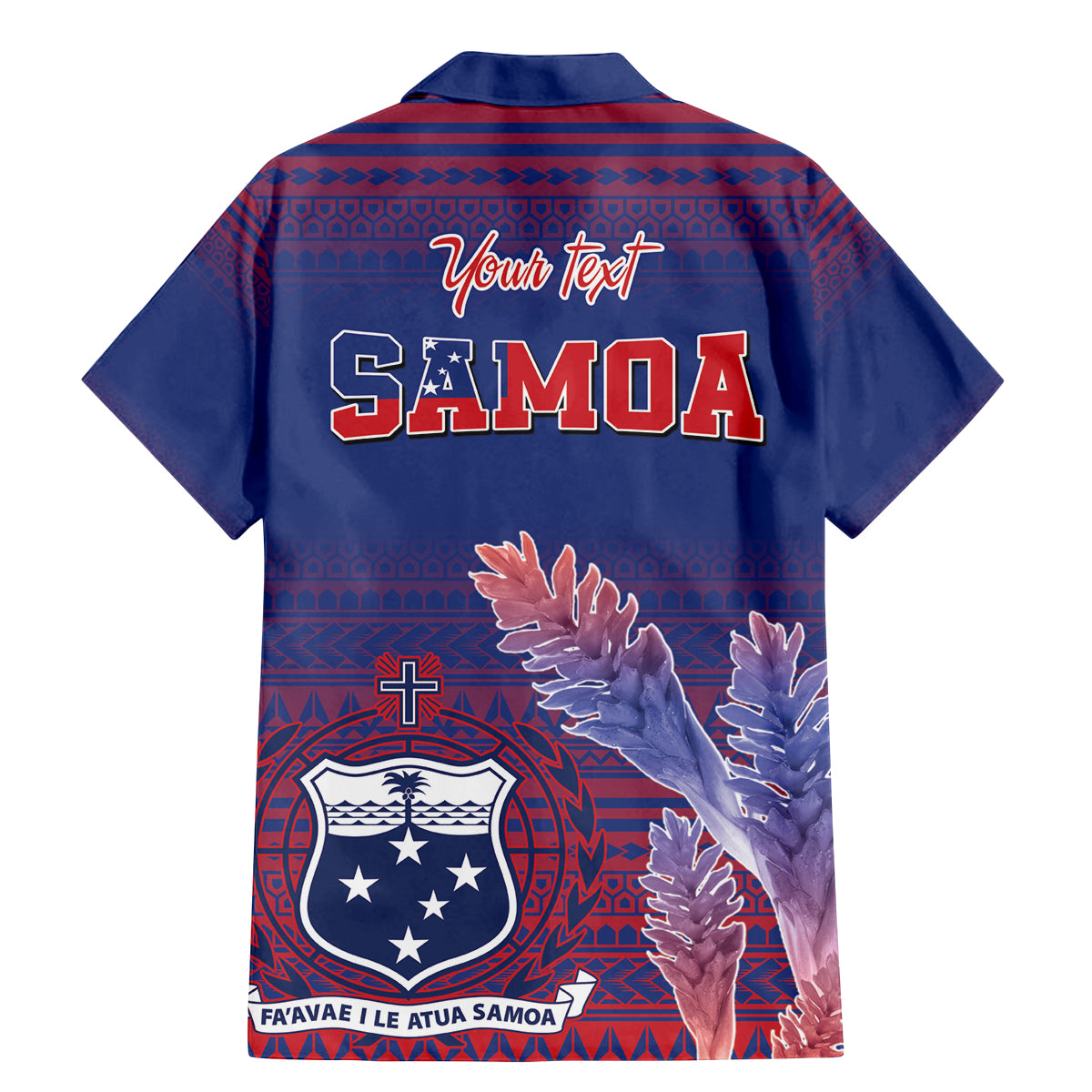 Custom Samoa 1962 Independence Day Custom Family Matching Mermaid Dress and Hawaiian Shirt Manuia le Aso Tuto'atasi Ula Nifo Blue Art