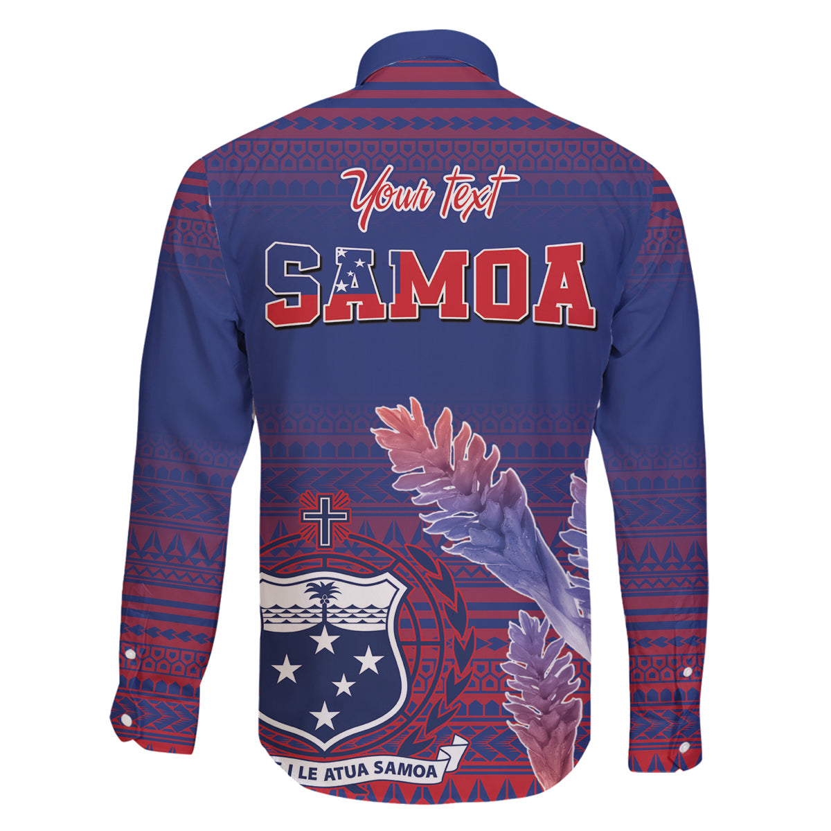 Custom Samoa 1962 Independence Day Custom Family Matching Puletasi and Hawaiian Shirt Manuia le Aso Tuto'atasi Ula Nifo Blue Art
