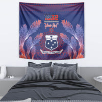 Custom Samoa 1962 Independence Day Custom Tapestry Manuia le Aso Tuto'atasi Ula Nifo Blue Art