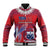 Custom Samoa 1962 Independence Day Custom Baseball Jacket Manuia le Aso Tuto'atasi Ula Nifo Red Art