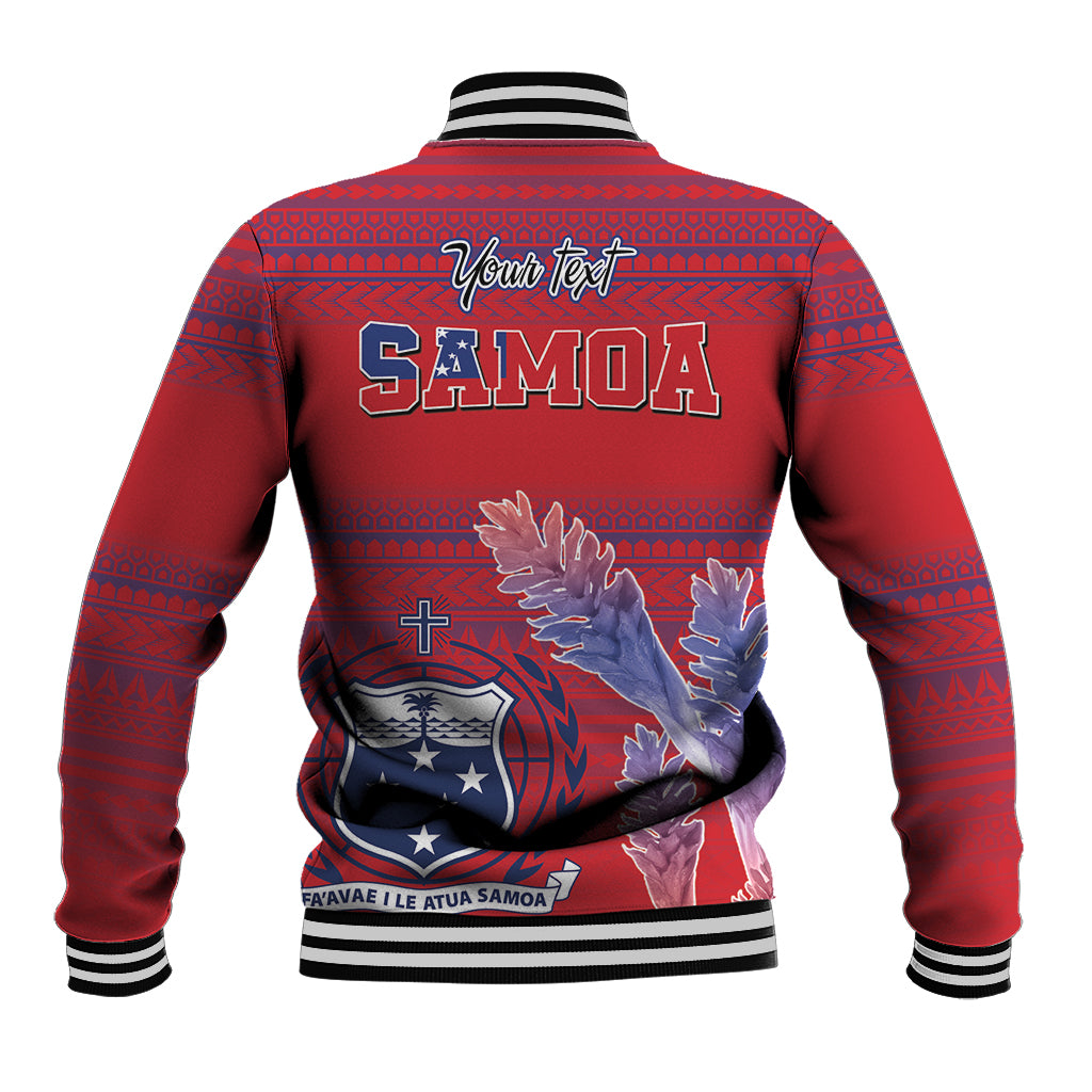 Custom Samoa 1962 Independence Day Custom Baseball Jacket Manuia le Aso Tuto'atasi Ula Nifo Red Art LT9 - Polynesian Pride
