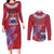 Custom Samoa 1962 Independence Day Custom Couples Matching Long Sleeve Bodycon Dress and Long Sleeve Button Shirt Manuia le Aso Tuto'atasi Ula Nifo Red Art