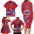 Custom Samoa 1962 Independence Day Custom Family Matching Long Sleeve Bodycon Dress and Hawaiian Shirt Manuia le Aso Tuto'atasi Ula Nifo Red Art