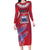 Custom Samoa 1962 Independence Day Custom Family Matching Long Sleeve Bodycon Dress and Hawaiian Shirt Manuia le Aso Tuto'atasi Ula Nifo Red Art