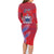 Custom Samoa 1962 Independence Day Custom Family Matching Long Sleeve Bodycon Dress and Hawaiian Shirt Manuia le Aso Tuto'atasi Ula Nifo Red Art