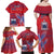 Custom Samoa 1962 Independence Day Custom Family Matching Off Shoulder Maxi Dress and Hawaiian Shirt Manuia le Aso Tuto'atasi Ula Nifo Red Art