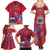 Custom Samoa 1962 Independence Day Custom Family Matching Summer Maxi Dress and Hawaiian Shirt Manuia le Aso Tuto'atasi Ula Nifo Red Art