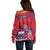 Custom Samoa 1962 Independence Day Custom Off Shoulder Sweater Manuia le Aso Tuto'atasi Ula Nifo Red Art