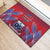 Custom Samoa 1962 Independence Day Custom Rubber Doormat Manuia le Aso Tuto'atasi Ula Nifo Red Art