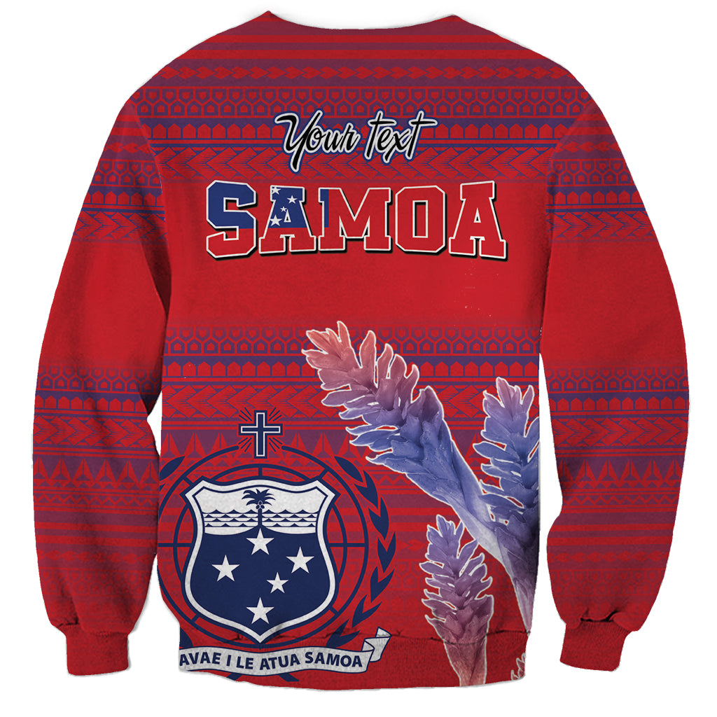 Custom Samoa 1962 Independence Day Custom Sweatshirt Manuia le Aso Tuto'atasi Ula Nifo Red Art LT9 - Polynesian Pride