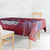 Custom Samoa 1962 Independence Day Custom Tablecloth Manuia le Aso Tuto'atasi Ula Nifo Red Art