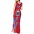 Custom Samoa 1962 Independence Day Custom Tank Maxi Dress Manuia le Aso Tuto'atasi Ula Nifo Red Art