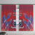 Custom Samoa 1962 Independence Day Custom Window Curtain Manuia le Aso Tuto'atasi Ula Nifo Red Art