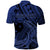 Custom Samoa 62nd Manuia le Aso Tuto'atasi Polo Shirt Samoan Tatau Blue Art