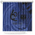 Custom Samoa 62nd Manuia le Aso Tuto'atasi Shower Curtain Samoan Tatau Blue Art