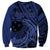 Custom Samoa 62nd Manuia le Aso Tuto'atasi Sweatshirt Samoan Tatau Blue Art