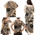 Custom Samoa Manuia le 62 Tausaga O le Tuto’atasi Family Matching Puletasi and Hawaiian Shirt Samoan Tatau Beige Art