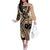 Custom Samoa Manuia le 62 Tausaga O le Tuto’atasi Off The Shoulder Long Sleeve Dress Samoan Tatau Beige Art