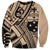 Custom Samoa Manuia le 62 Tausaga O le Tuto’atasi Sweatshirt Samoan Tatau Beige Art