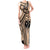 Custom Samoa Manuia le 62 Tausaga O le Tuto’atasi Tank Maxi Dress Samoan Tatau Beige Art