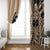 Custom Samoa Manuia le 62 Tausaga O le Tuto’atasi Window Curtain Samoan Tatau Beige Art