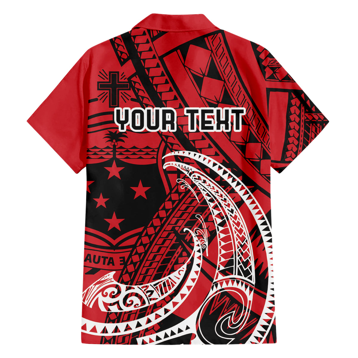 Custom Samoa Manuia le 62 Tausaga O le Tuto’atasi Hawaiian Shirt Samoan Tatau Red Art