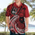 Custom Samoa Manuia le 62 Tausaga O le Tuto’atasi Hawaiian Shirt Samoan Tatau Red Art