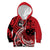 Custom Samoa Manuia le 62 Tausaga O le Tuto’atasi Kid Hoodie Samoan Tatau Red Art