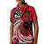 Custom Samoa Manuia le 62 Tausaga O le Tuto’atasi Kid Polo Shirt Samoan Tatau Red Art