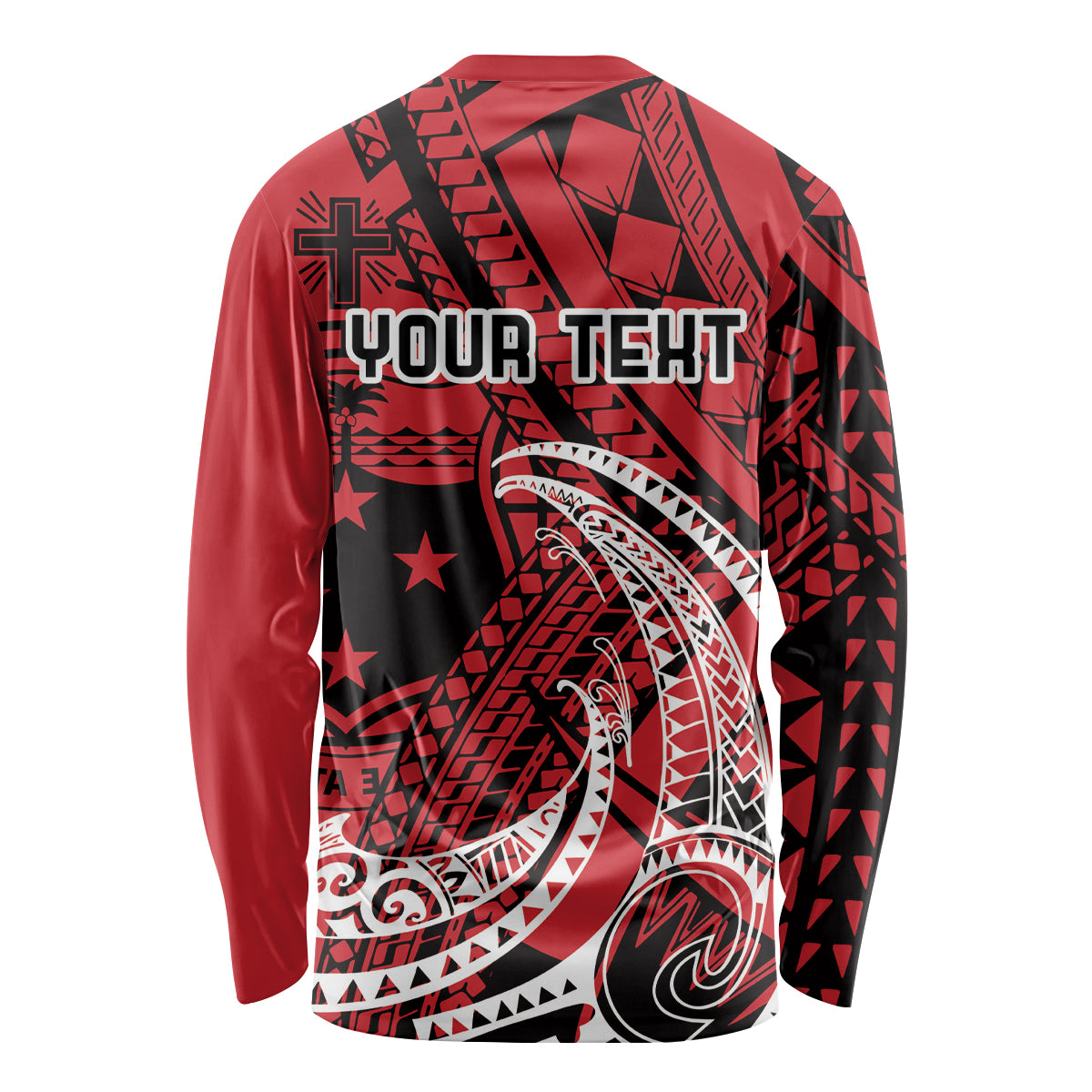 Custom Samoa Manuia le 62 Tausaga O le Tuto’atasi Long Sleeve Shirt Samoan Tatau Red Art