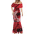 Custom Samoa Manuia le 62 Tausaga O le Tuto’atasi Mermaid Dress Samoan Tatau Red Art