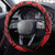 Samoa Manuia le 62 Tausaga O le Tuto’atasi Steering Wheel Cover Samoan Tatau Red Art