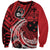 Custom Samoa Manuia le 62 Tausaga O le Tuto’atasi Sweatshirt Samoan Tatau Red Art