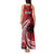 Custom Samoa Manuia le 62 Tausaga O le Tuto’atasi Tank Maxi Dress Samoan Tatau Red Art