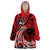 Custom Samoa Manuia le 62 Tausaga O le Tuto’atasi Wearable Blanket Hoodie Samoan Tatau Red Art