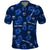 Manu Samoa Rugby Polo Shirt Polynesian Style With Hibiscus LT9 Blue - Polynesian Pride